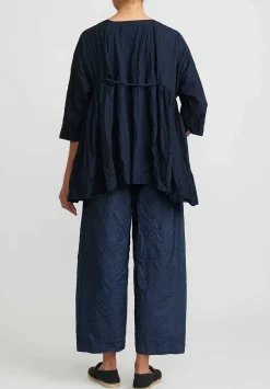 Daniela Gregis Washed Cotton Newpride Rossella Top In Navy Blue