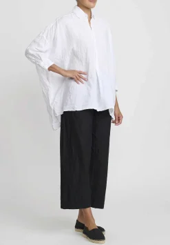 Daniela Gregis Washed Linen Camicia More Rosella Shirt In Bianco White