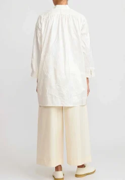 Daniela Gregis Washed Silk Kora Shirt In Avorio Bianco