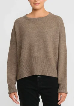 Lauren Manoogian Wool And Baby Alpaca Crewneck Sweater In Mushroom Brown
