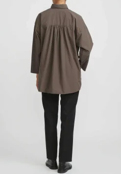 Bergfabel Wool Easy Pants In Blue & Brown Check