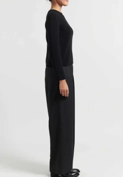 The Row Wool ''Marcelina'' Pant In Grey Melange