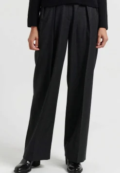 The Row Wool ''Marcelina'' Pant In Grey Melange