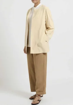The Row Wool/Silk ''Alani'' Jacket In Oatmeal